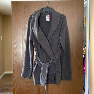 The North Face Women’s Gray Belted Cardigan, size L